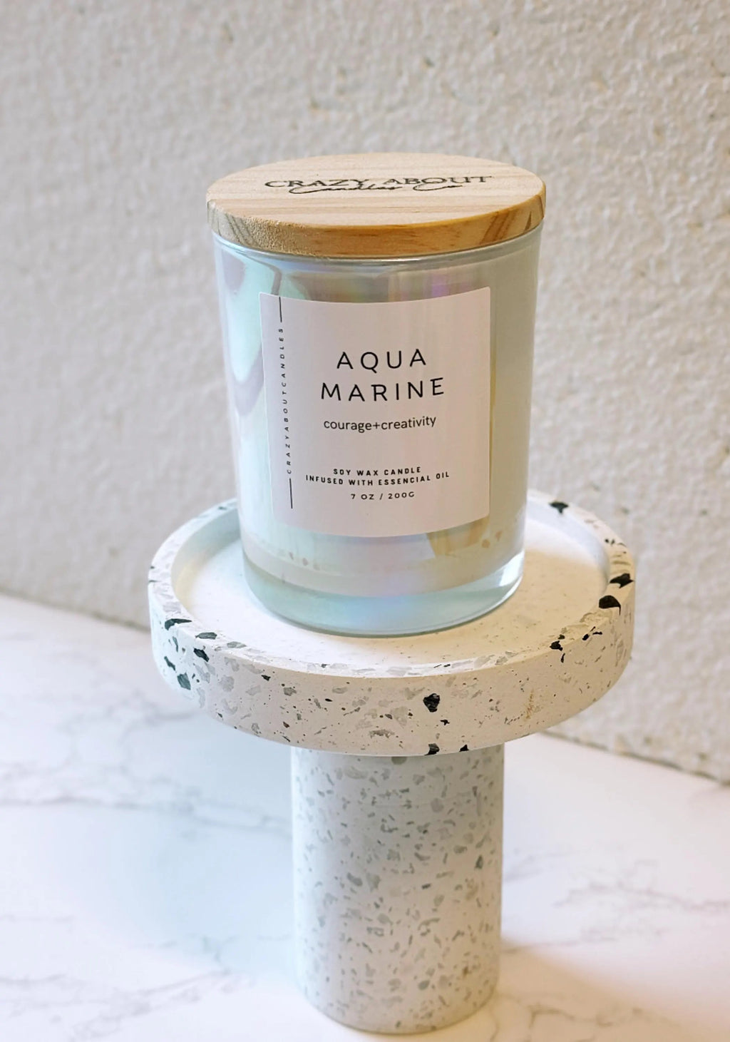 Energy Crystal Candle — Natural Soy Wax, Aromatherapy & Healing
