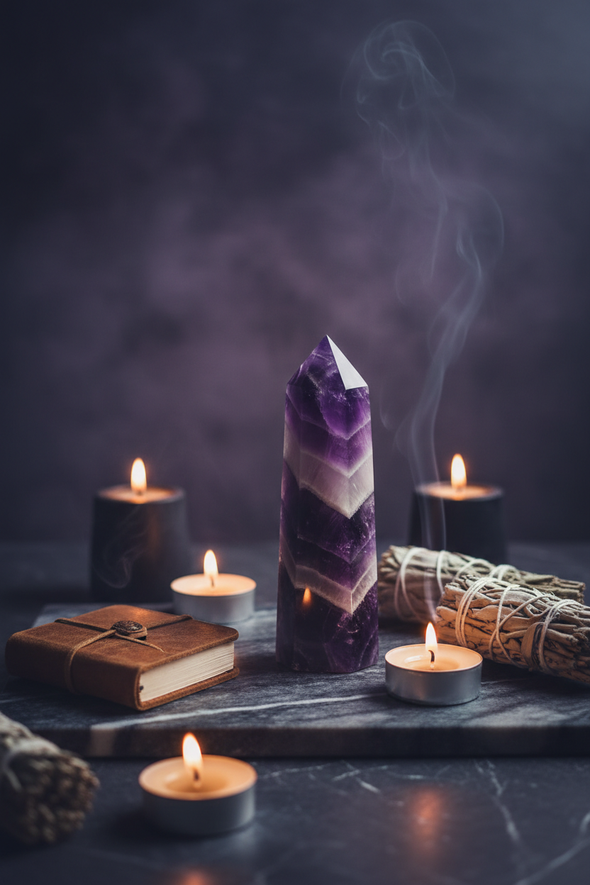 Chevron Amethyst Point – Pinterest Image