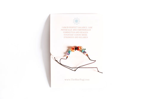 Chakra Balance crystal bracelet/anklet Eco friendly and Sustainable